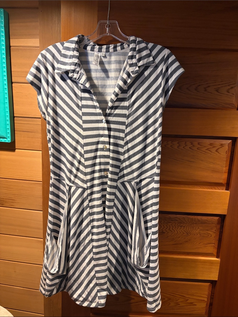 Flutter and Squeak Striped Tunic with Pockets